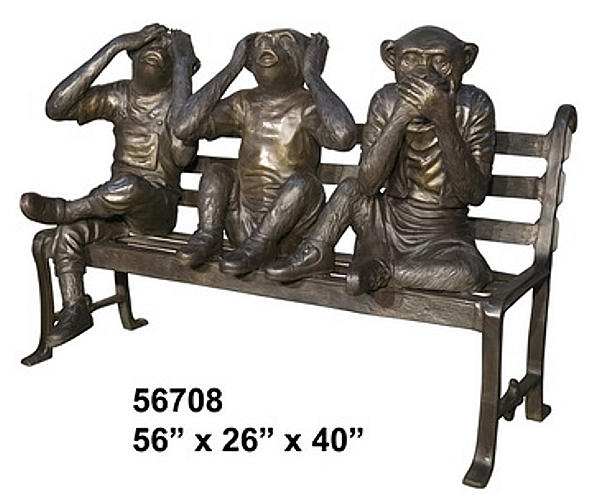 Bronze Gorilla, Chimp & Monkey Sculptures